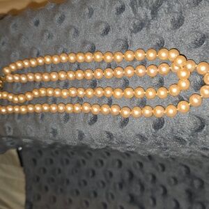 Vintage Perficly Weighted Pearl Necklace